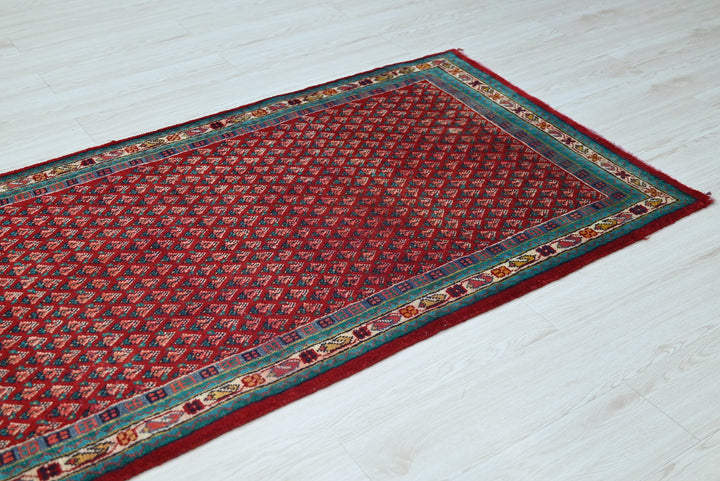 red Runner rug 3' 1" x 10' 1"