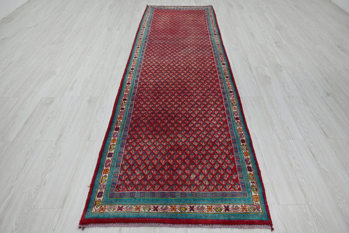red Runner rug 3' 1" x 10' 1"
