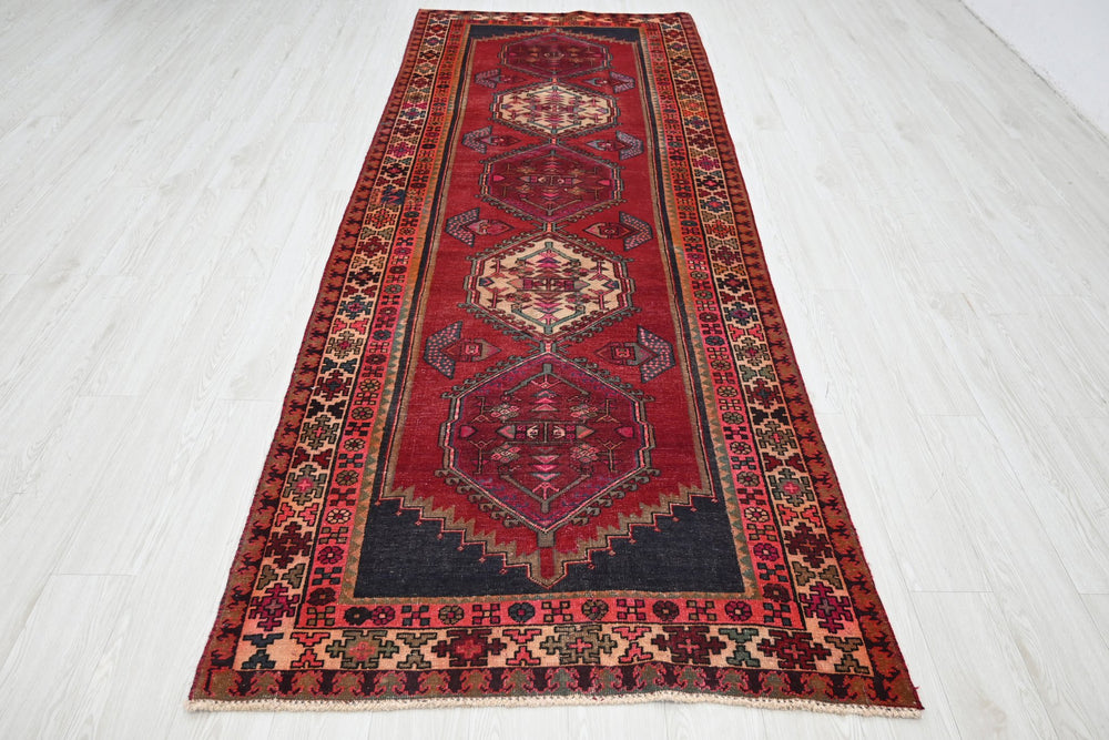 red Runner rug 3' 10" x 10' 4"