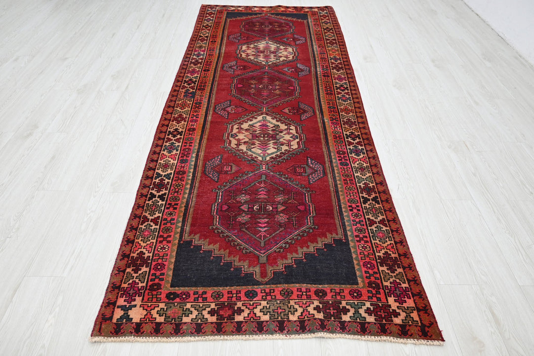 red Runner rug 3' 10" x 10' 4"