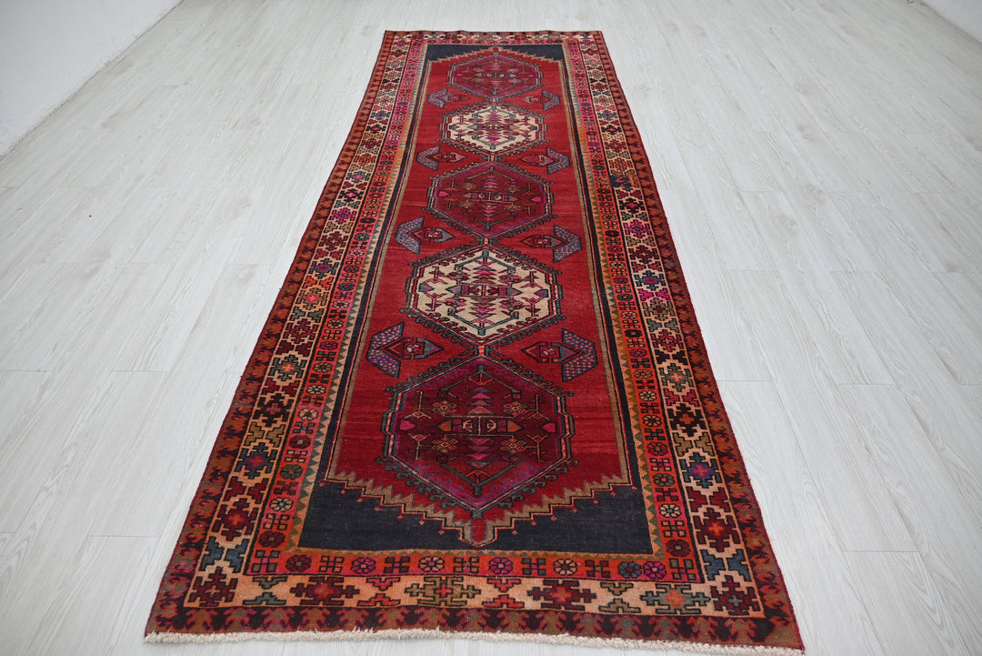 red Runner rug 3' 10" x 10' 4"