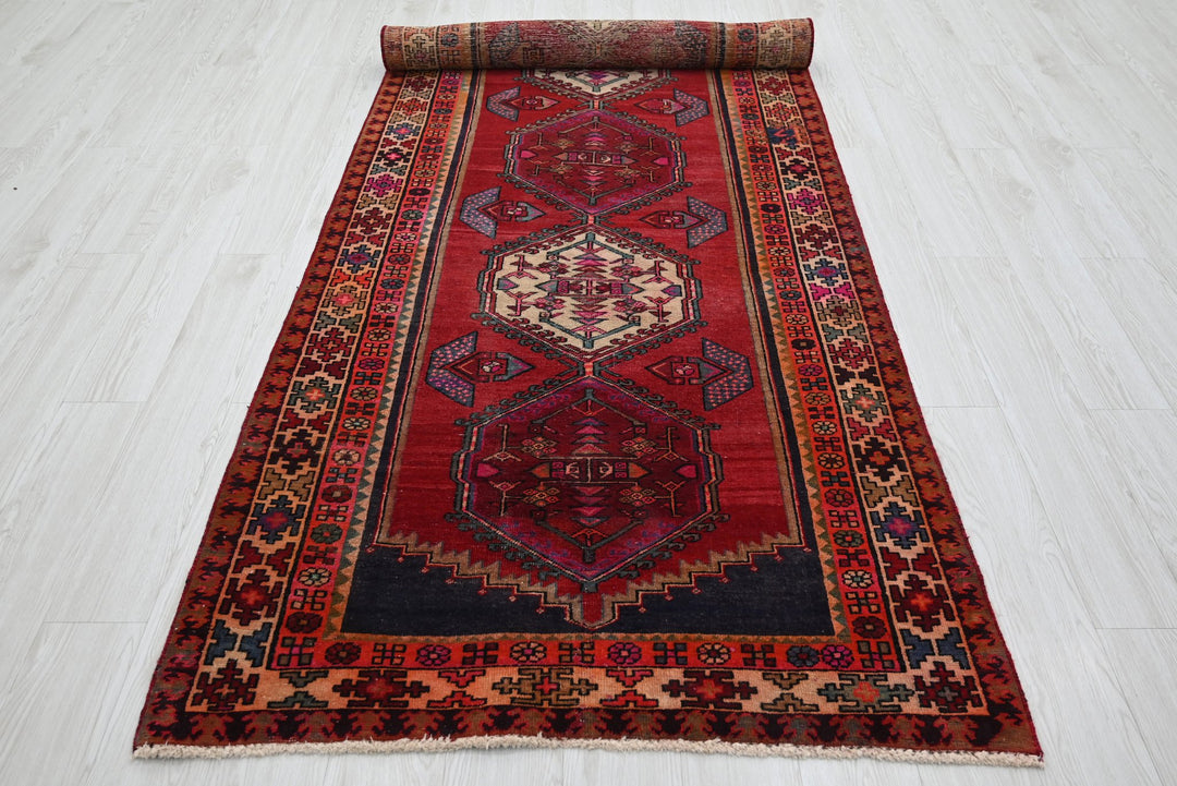 red Runner rug 3' 10" x 10' 4"