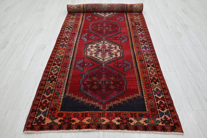 red Runner rug 3' 10" x 10' 4"