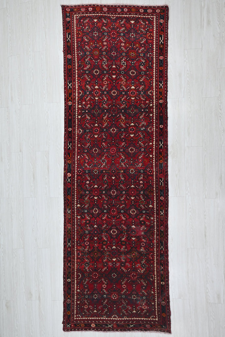 red Runner rug 3' 5" x 9' 7"