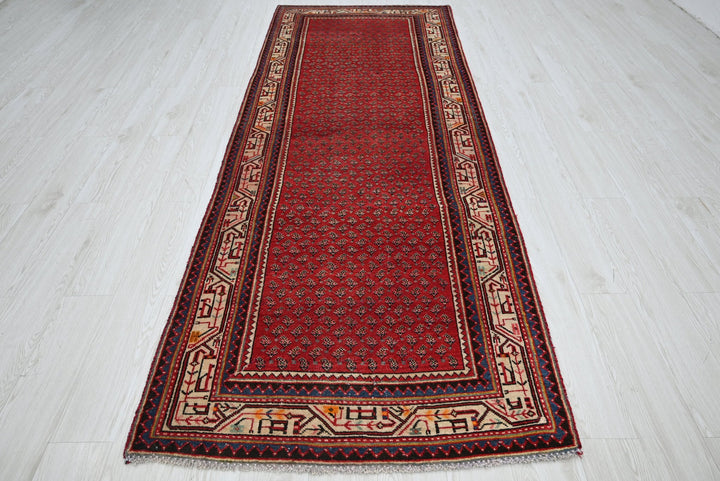 red Runner rug 3' 7" x 9' 10"