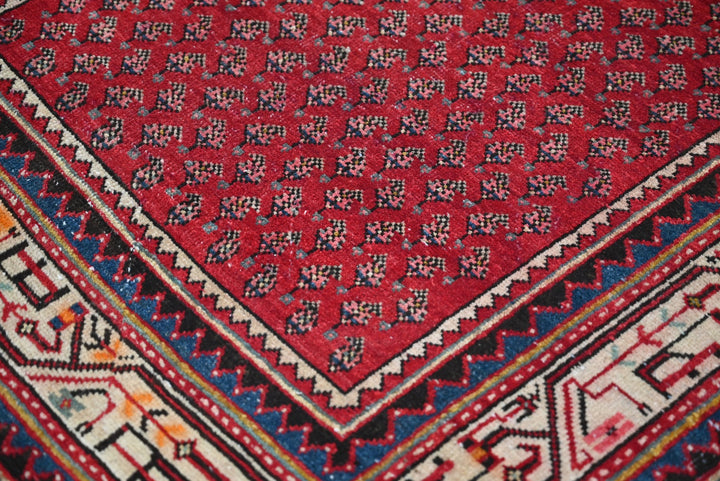 red Runner rug 3' 7" x 9' 10"