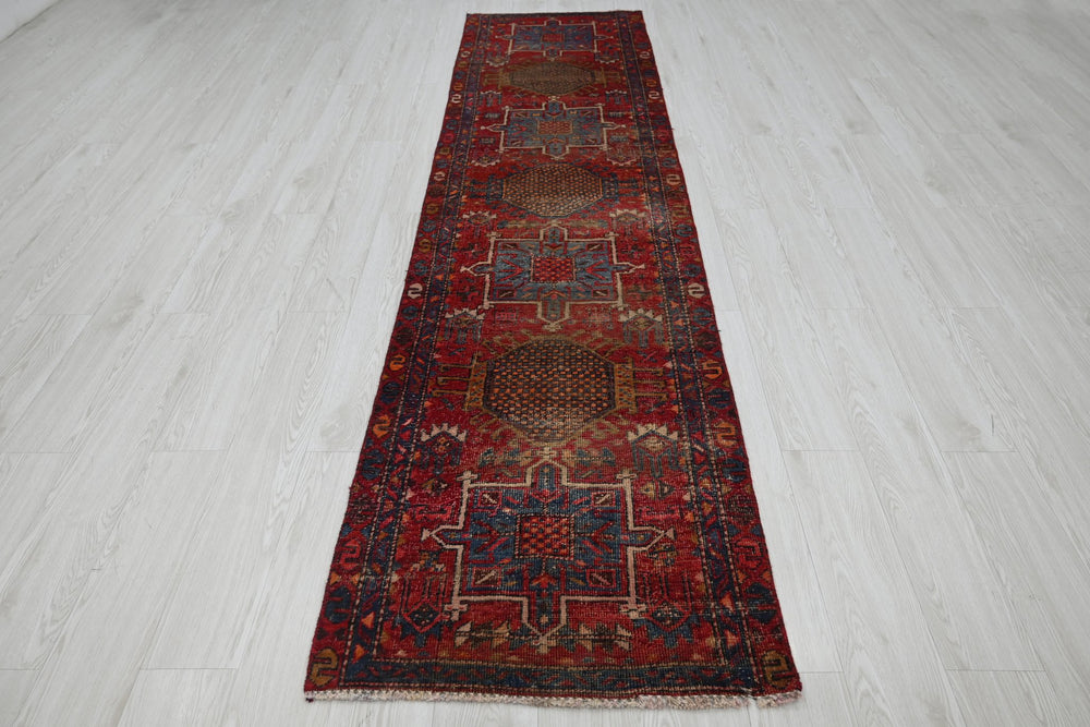 red Runner rug 2' 5" x 10' 1"
