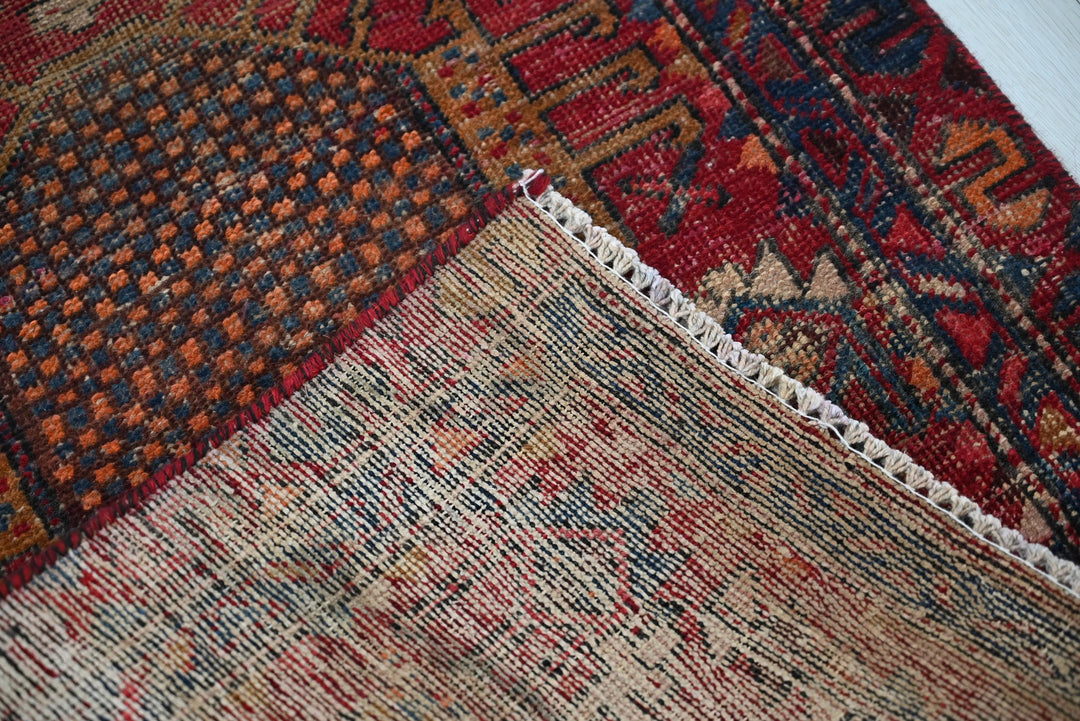 red Runner rug 2' 5" x 10' 1"