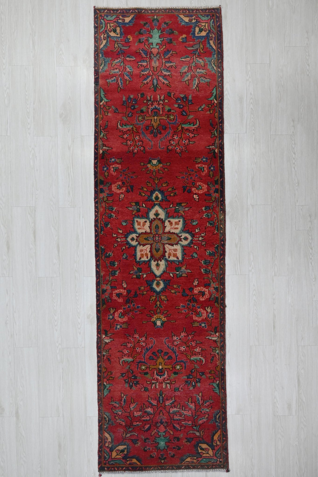 red Runner rug 2' 9" x 9' 10"