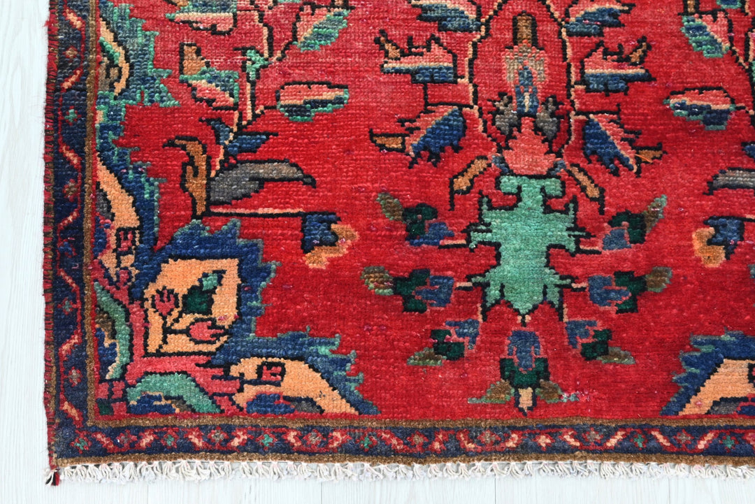 red Runner rug 2' 9" x 9' 10"