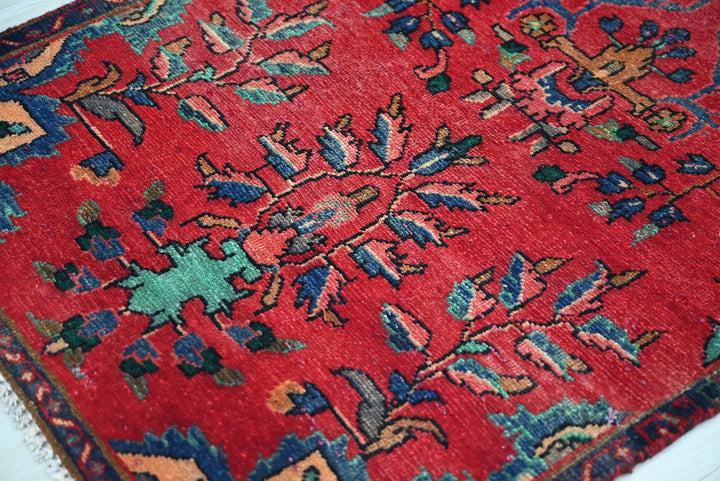 red Runner rug 2' 9" x 9' 10"