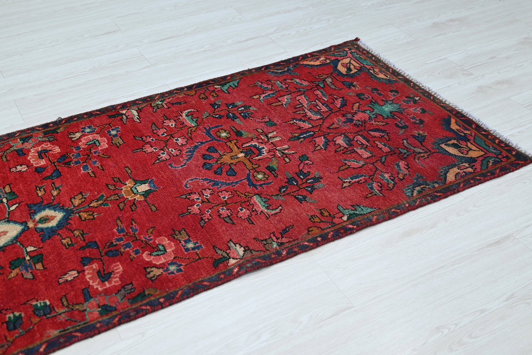 red Runner rug 2' 9" x 9' 10"