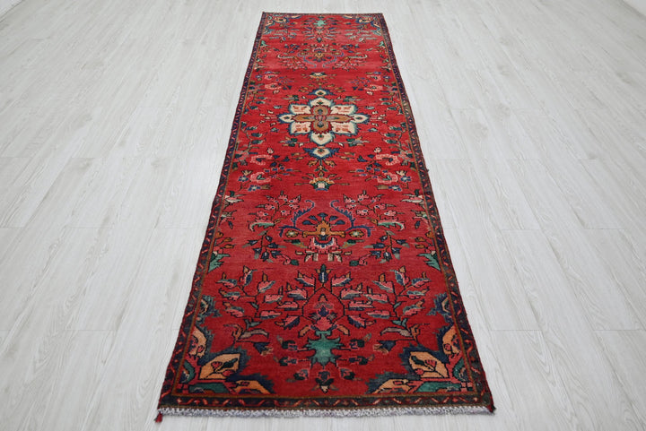 red Runner rug 2' 9" x 9' 10"