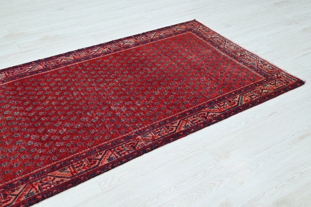 red Runner rug 3' 3" x 9' 4"