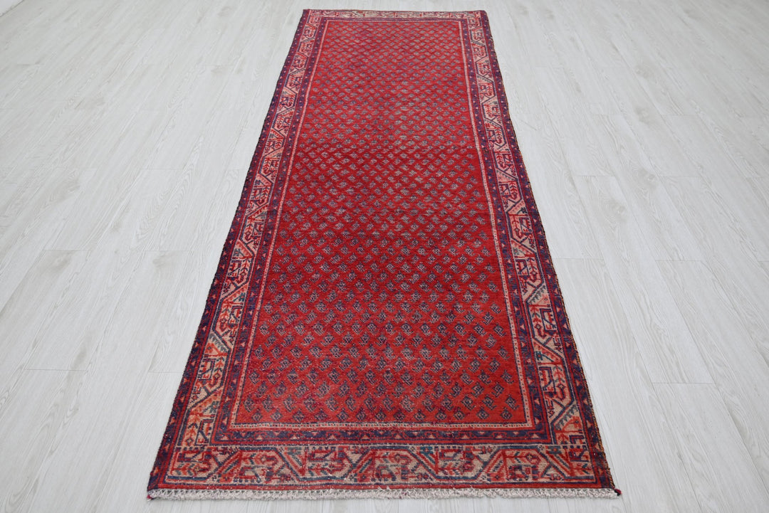 red Runner rug 3' 3" x 9' 4"