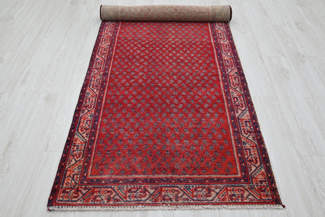 red Runner rug 3' 3" x 9' 4"
