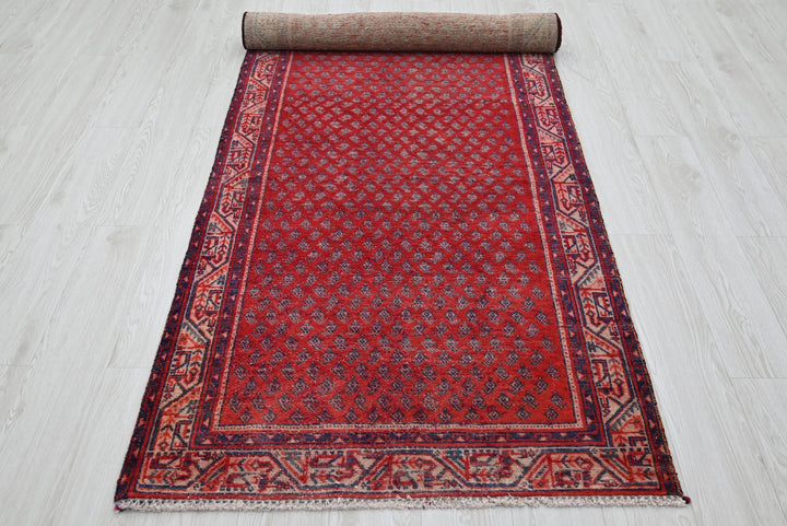 red Runner rug 3' 3" x 9' 4"