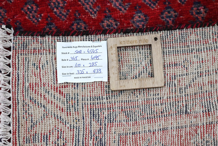 red Runner rug 3' 3" x 9' 4"