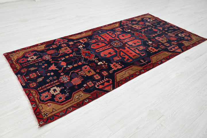 blue Medium rug 3' 10" x 8' 6"