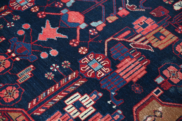 blue Medium rug 3' 10" x 8' 6"