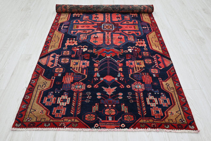 blue Medium rug 3' 10" x 8' 6"