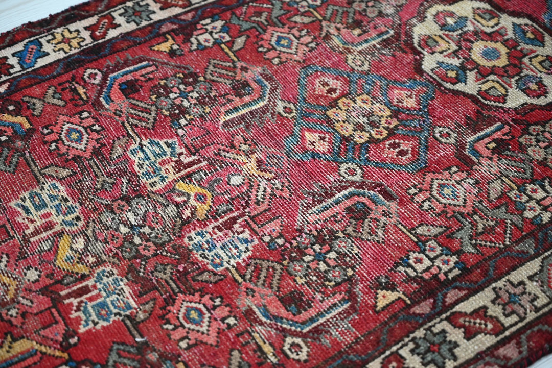 red Runner rug 2' 6" x 9' 3"