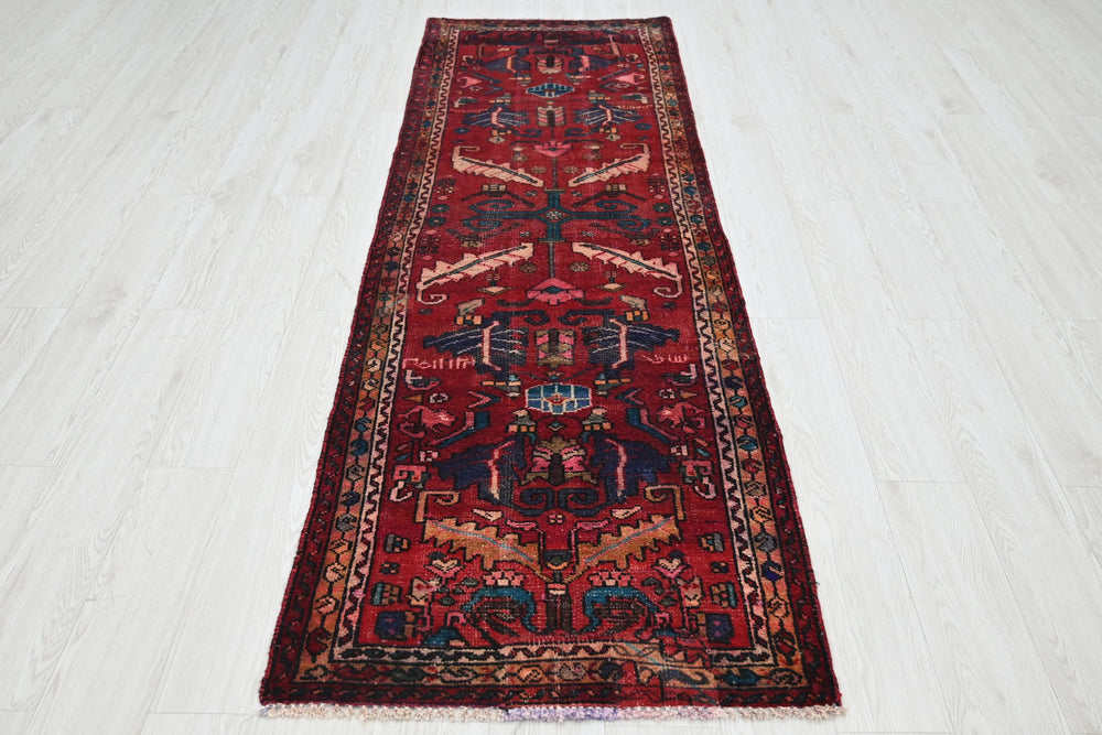 red Runner rug 2' 7" x 8' 1"