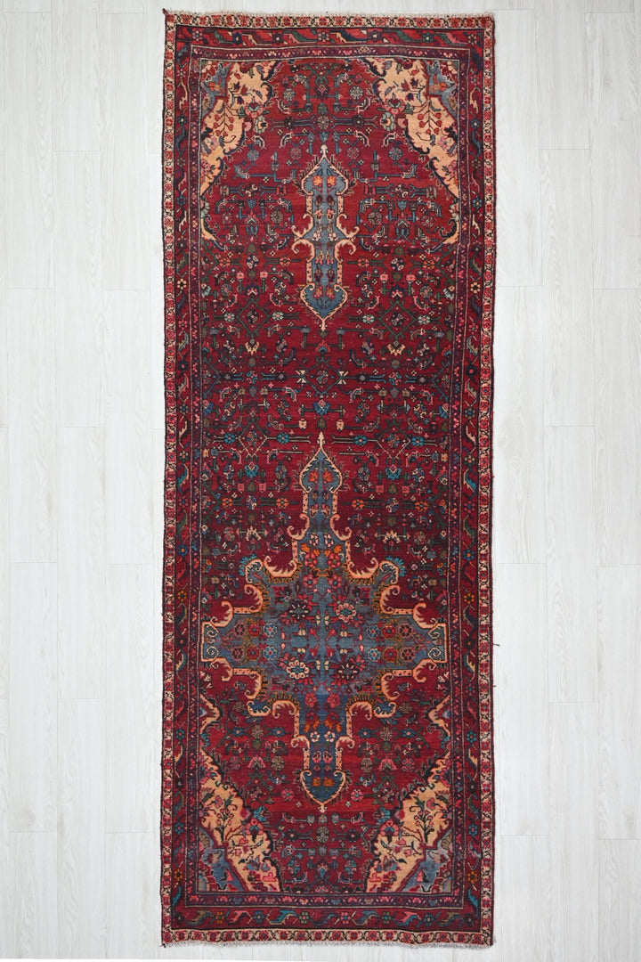 red Runner rug 3' 5" x 10' 2"