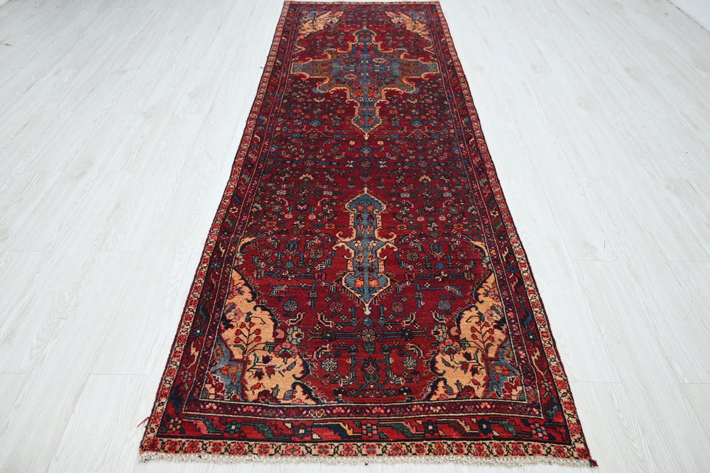 red Runner rug 3' 5" x 10' 2"