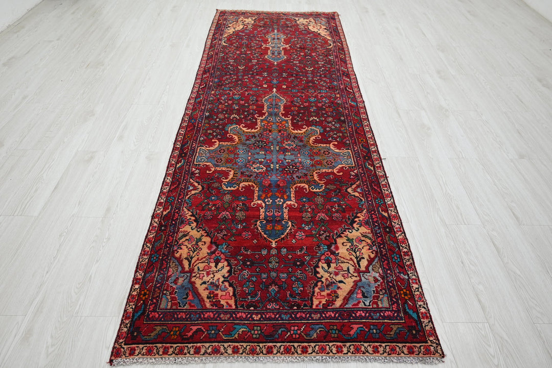 red Runner rug 3' 5" x 10' 2"