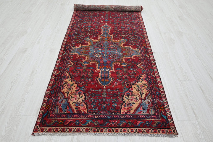 red Runner rug 3' 5" x 10' 2"