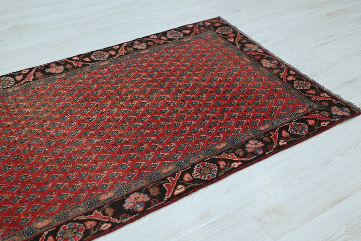 red Runner rug 3' 5" x 7' 10"