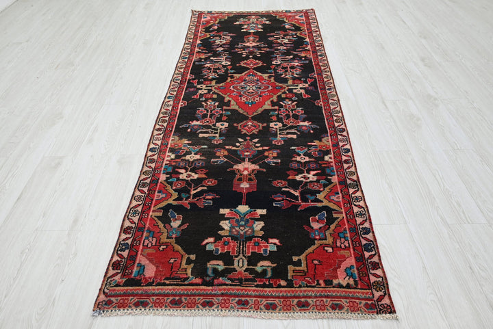 black Runner rug 3' 1" x 8' 10"