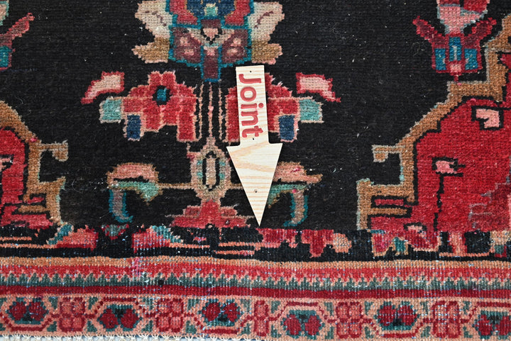 black Runner rug 3' 1" x 8' 10"
