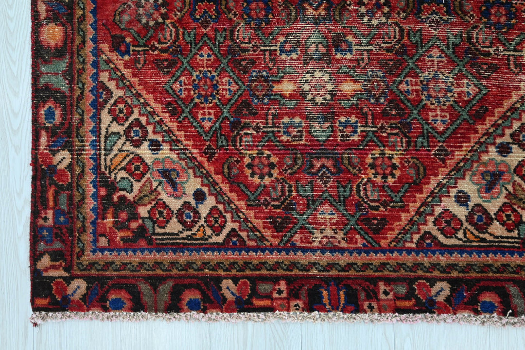 red Runner rug 3' 5" x 8' 10"
