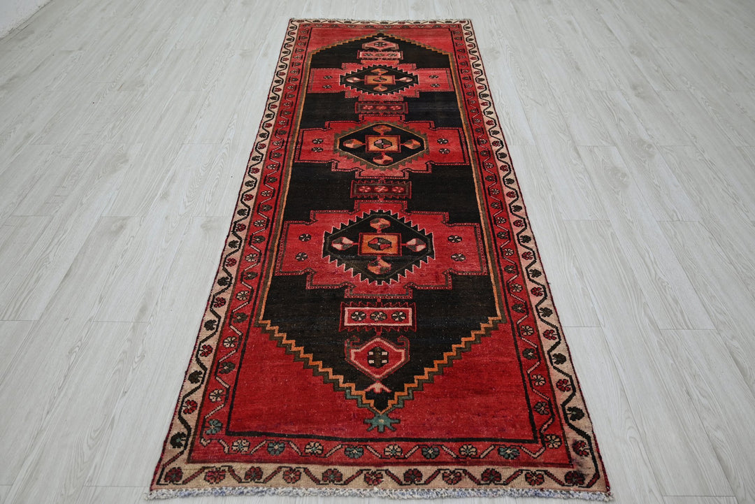 red Runner rug 3' 2" x 8' 8"