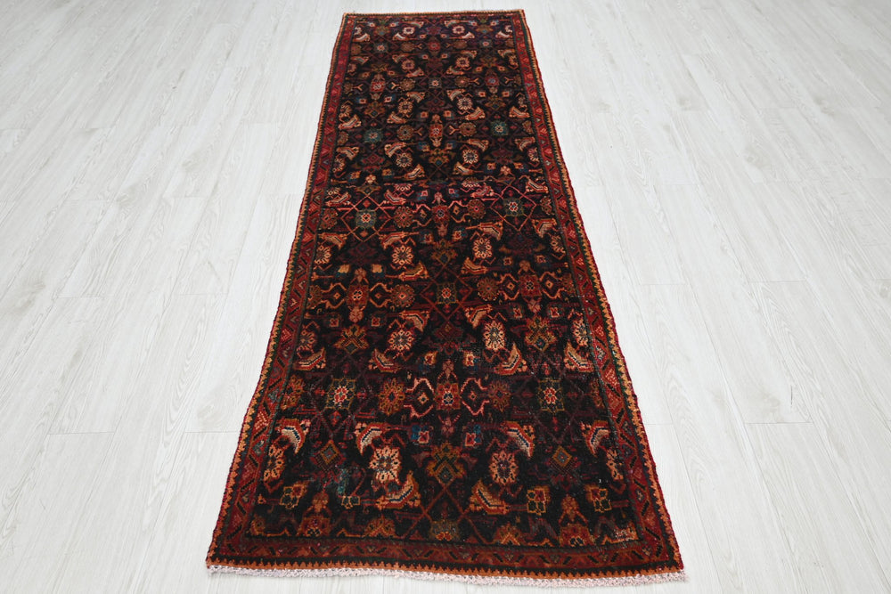 black Runner rug 2' 9" x 8' 9"
