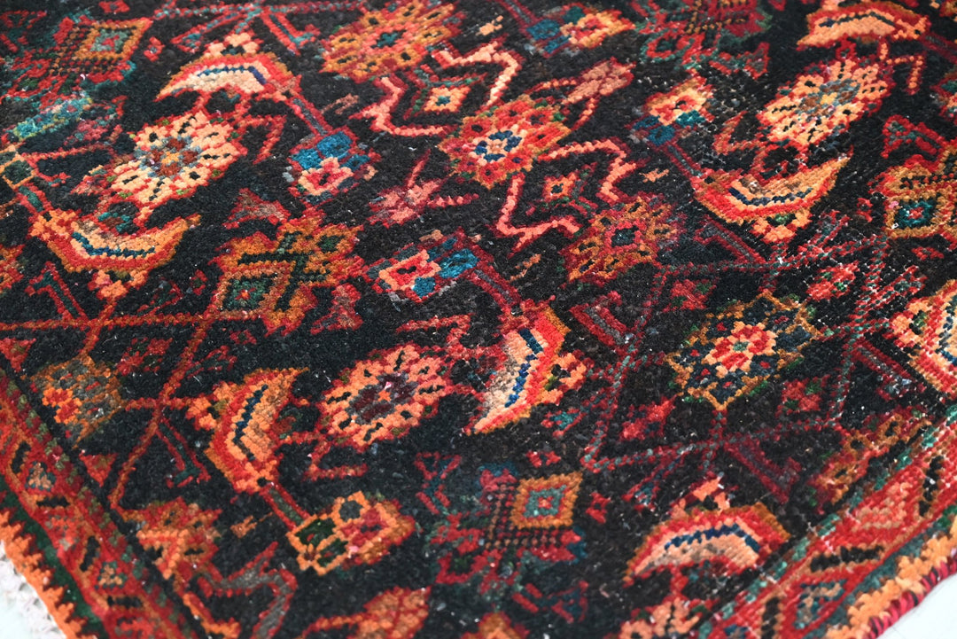 black Runner rug 2' 9" x 8' 9"