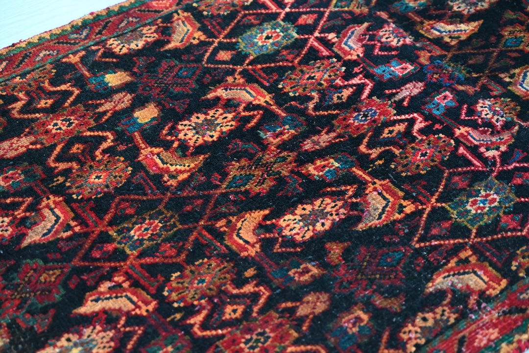 black Runner rug 2' 9" x 8' 9"