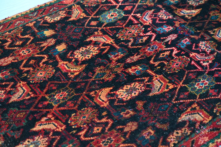 black Runner rug 2' 9" x 8' 9"
