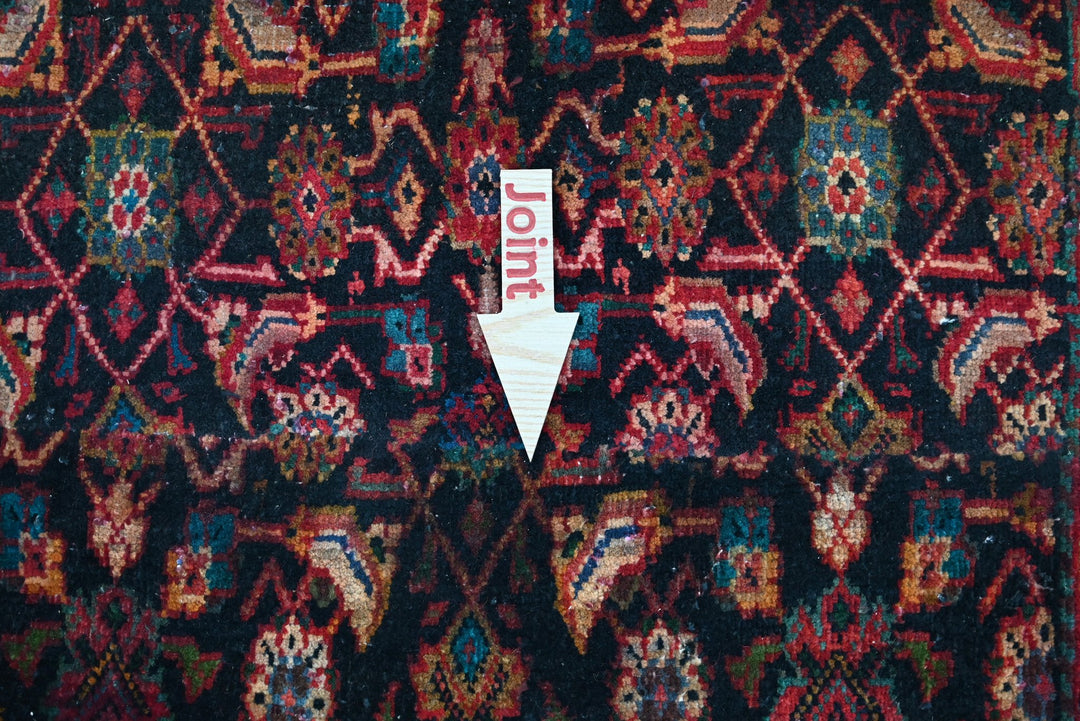 black Runner rug 2' 9" x 8' 9"