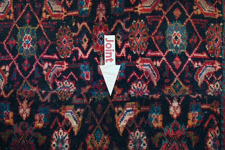 black Runner rug 2' 9" x 8' 9"