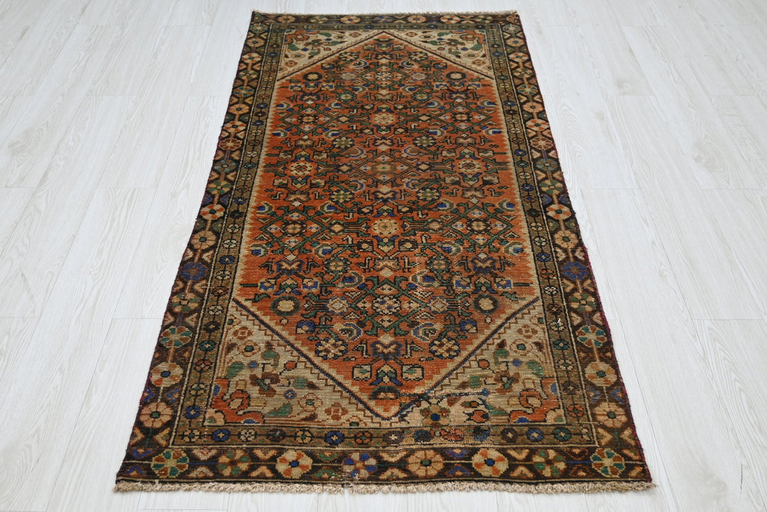 orange Accent rug 3' 0" x 6' 1"