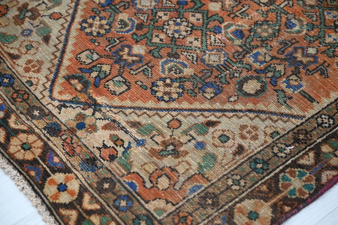 orange Accent rug 3' 0" x 6' 1"