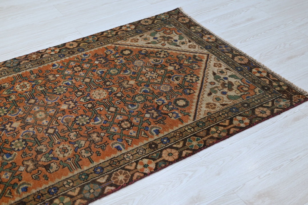 orange Accent rug 3' 0" x 6' 1"