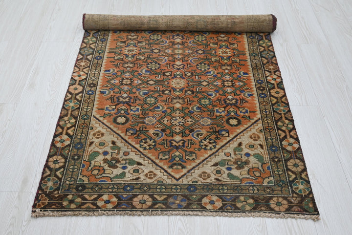 orange Accent rug 3' 0" x 6' 1"