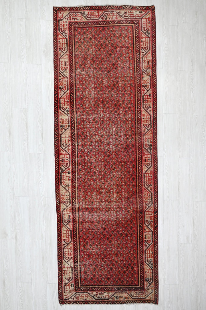 red Runner rug 3' 5" x 10' 3"