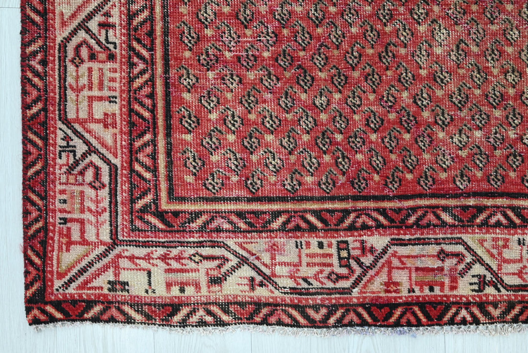 red Runner rug 3' 5" x 10' 3"