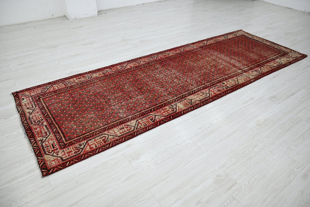 red Runner rug 3' 5" x 10' 3"