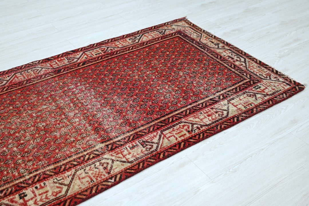 red Runner rug 3' 5" x 10' 3"